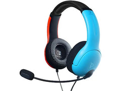 Auriculares Gaming con Cable PDP LVL40 para Nintendo Switch - Rojo y Azul Neón