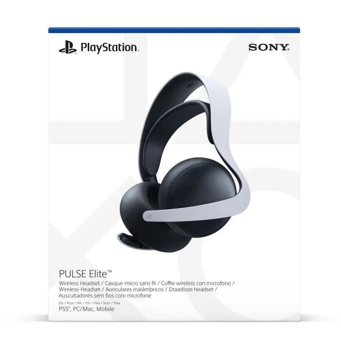 Auriculares Inalámbricos PULSE Elite - Blanco, Drivers Magnéticos Planos, Audio 3D, PS5, PC