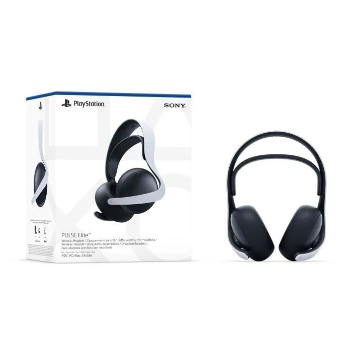 Auriculares Inalámbricos PULSE Elite - Blanco, Drivers Magnéticos Planos, Audio 3D, PS5, PC