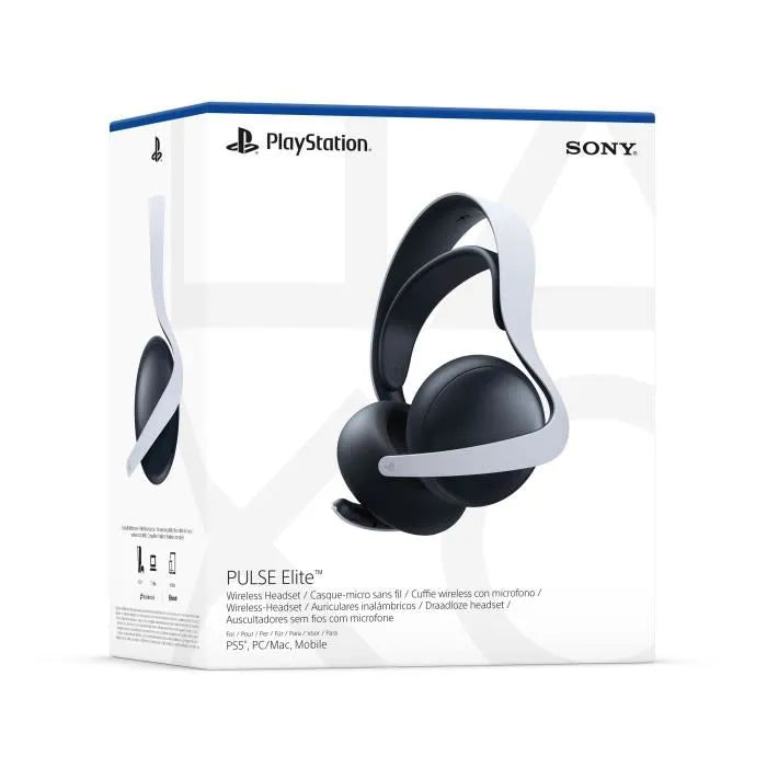 Auriculares Inalámbricos PULSE Elite - Blanco, Drivers Magnéticos Planos, Audio 3D, PS5, PC
