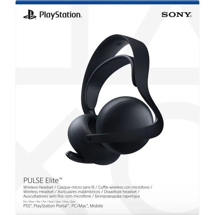 Auriculares Inalámbricos PULSE Elite - Negro Medianoche, Drivers Magnéticos Planos, Audio 3D, PS5, PC