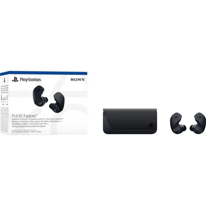 Auriculares Inalámbricos PULSE Explore - Negros, Drivers Magnéticos Planos, PS5, PC, Móvil