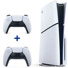 Bundle Consola PS5 Slim Estándar con 2 Mandos DualSense - Multijugador Local, SSD 1TB