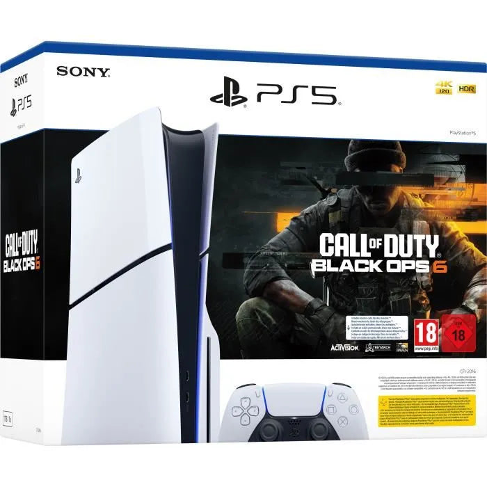 Bundle Consola PS5 Slim Estándar + Juego Call of Duty: Black Ops 6 - FPS, Acción