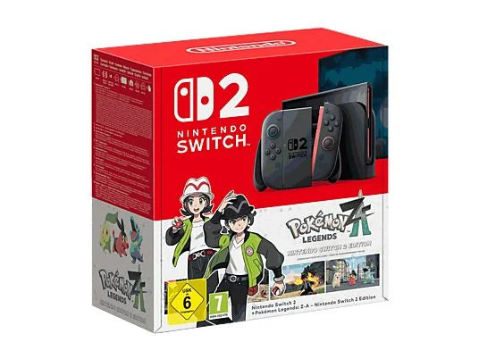 Consola Nintendo Switch 2 (256 GB) - Azul y Rojo Neón + Pokémon Legends Z-A (Digital)