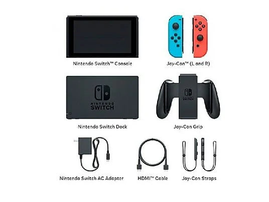 Consola Nintendo Switch (32 GB) con Joy-Con Azul y Rojo Neón