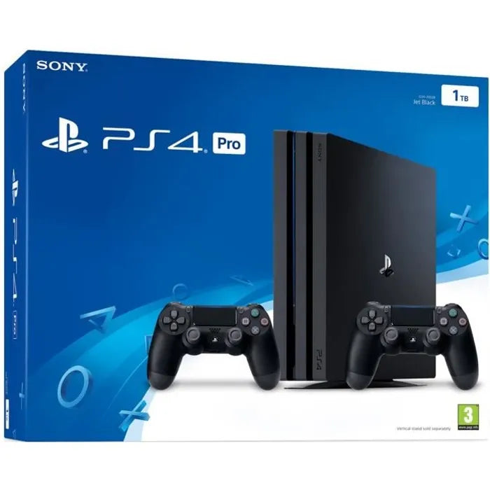 Consola PlayStation 4 Pro 1TB con 2 Mandos DualShock 4 - Negra, Gaming 4K
