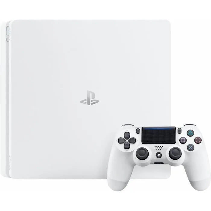 Consola PS4 Slim 500GB Blanca - Reacondicionada (Excelente Estado), con Mando