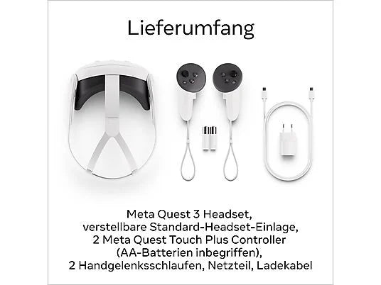 Gafas de Realidad Virtual META Quest 3 (128 GB) - Blanco