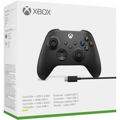 Mando Inalámbrico Xbox + Cable USB-C para PC, Negro Carbón, Bluetooth, Botón Compartir