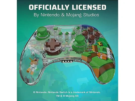 Mando Inalámbrico PDP Realmz para Nintendo Switch - Edición Minecraft Forest