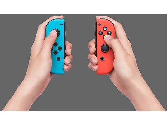 Set de Mandos Joy-Con (Izquierda y Derecha) para Nintendo Switch - Rojo y Azul Neón