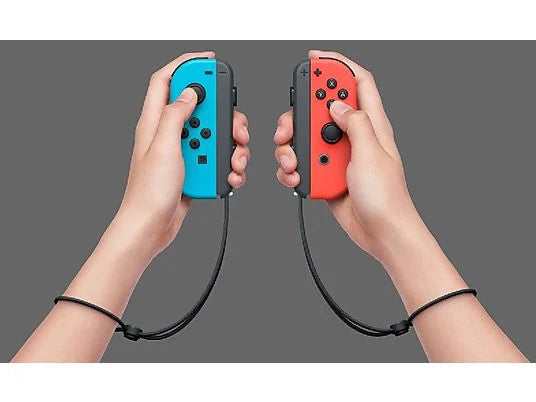 Set de Mandos Joy-Con (Izquierda y Derecha) para Nintendo Switch - Rojo y Azul Neón