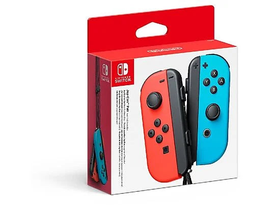 Set de Mandos Joy-Con (Izquierda y Derecha) para Nintendo Switch - Rojo y Azul Neón