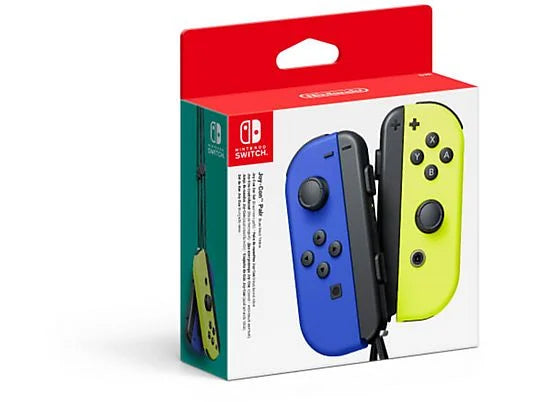 Set de Mandos Joy-Con (Izquierda y Derecha) para Nintendo Switch - Azul y Amarillo Neón
