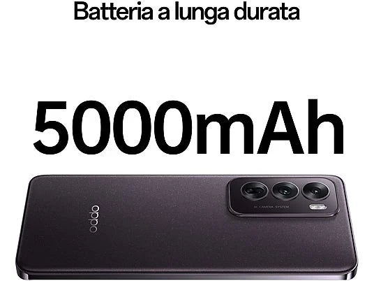 OPPO Reno12 5G - 256GB Black Brown, Pantalla AMOLED 6.7" 120Hz, Cámara 50MP