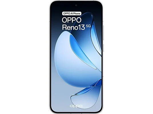 OPPO Reno13 Plume White - 256GB, 12GB RAM, Pantalla 6.6" 1.5K, Cámara 50MP, 5600 mAh