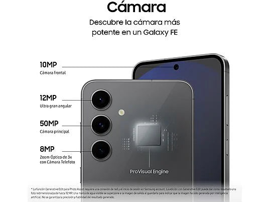 Smartphone Samsung Galaxy S24 FE (6.7" FHD+ - 8GB RAM - 128GB Graphito)