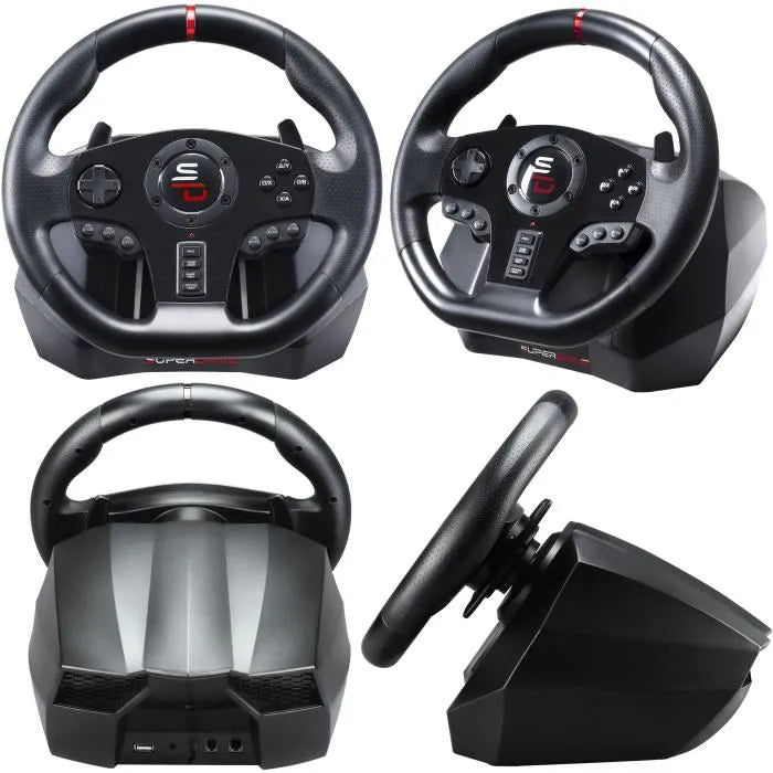 Volante SUPERDRIVE GS850-X - 270°, Palancas, Pedales, Dual Vibration - PS4, Xbox, PC
