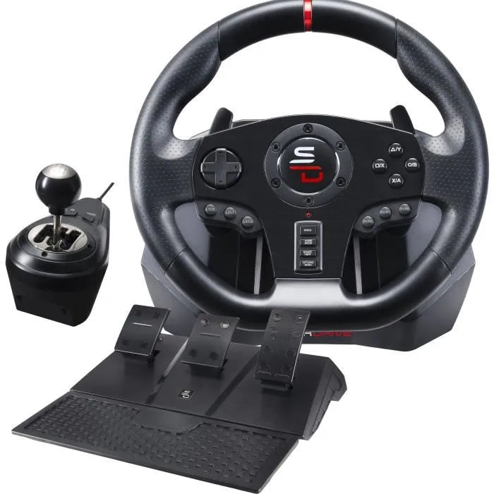 Volante SUPERDRIVE GS850-X - 270°, Palancas, Pedales, Dual Vibration - PS4, Xbox, PC
