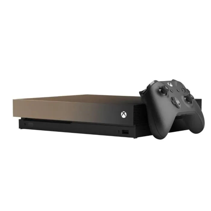Consola Xbox One X 1 TB Gold Rush – Reacondicionada (Buen Estado)