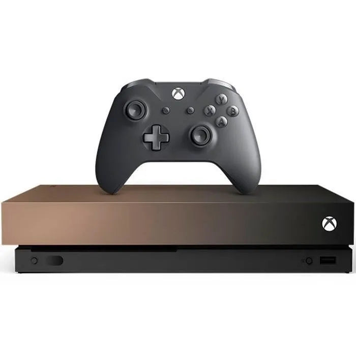 Consola Xbox One X 1 TB Gold Rush – Reacondicionada (Buen Estado)
